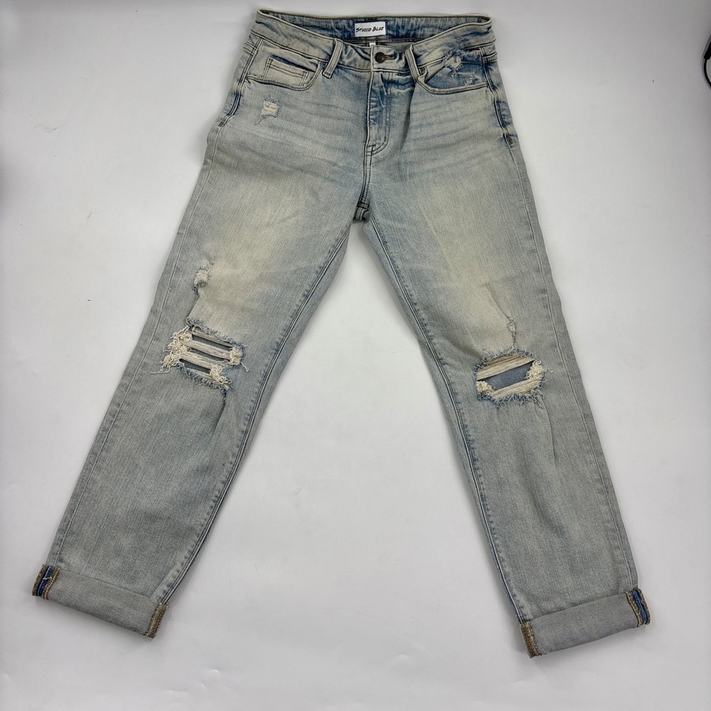 American Rag Women's Light Gray Boyfriend Jeans - Picture 4 of 7